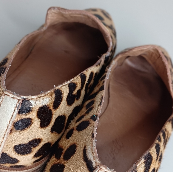 Madewell The Frances Leopard Print Calf Hair Sz 6 1/2” Loafers - Picture 8 of 14